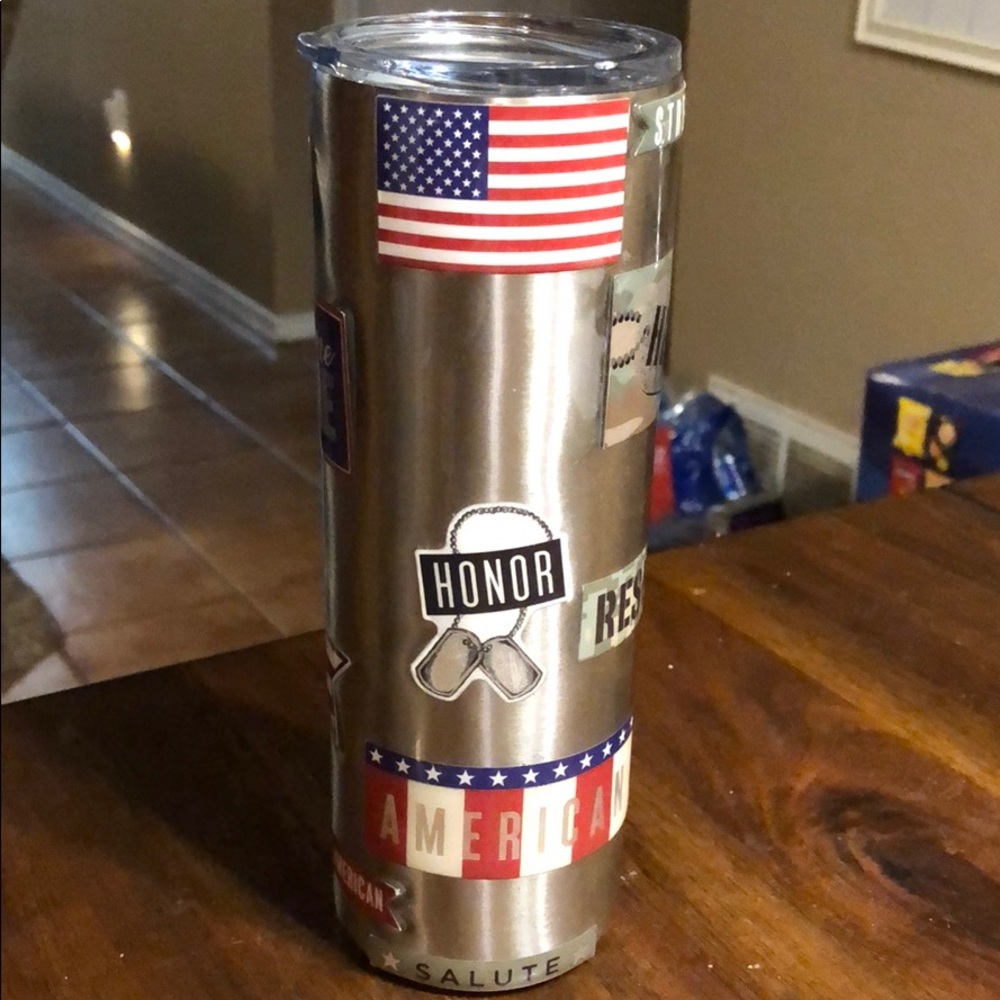 Custom made 16oz stainless steel tumbler